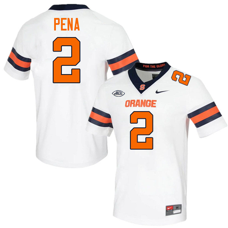 #2 Trebor Pena Syracuse Orange Jerseys,Syracuse University Football Uniforms,Apparels-White